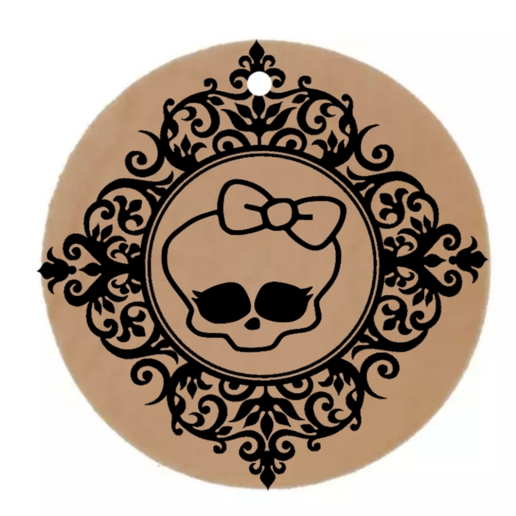 Skull Leather Patch Personalized